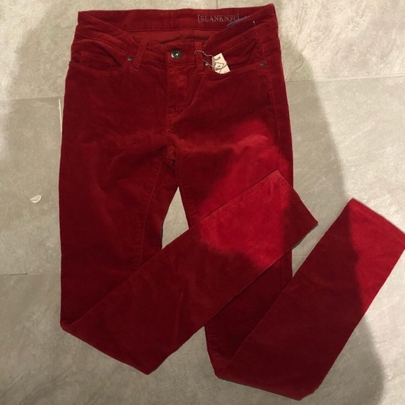 Blank NYC Skinny Red Corduroys - Picture 3 of 10